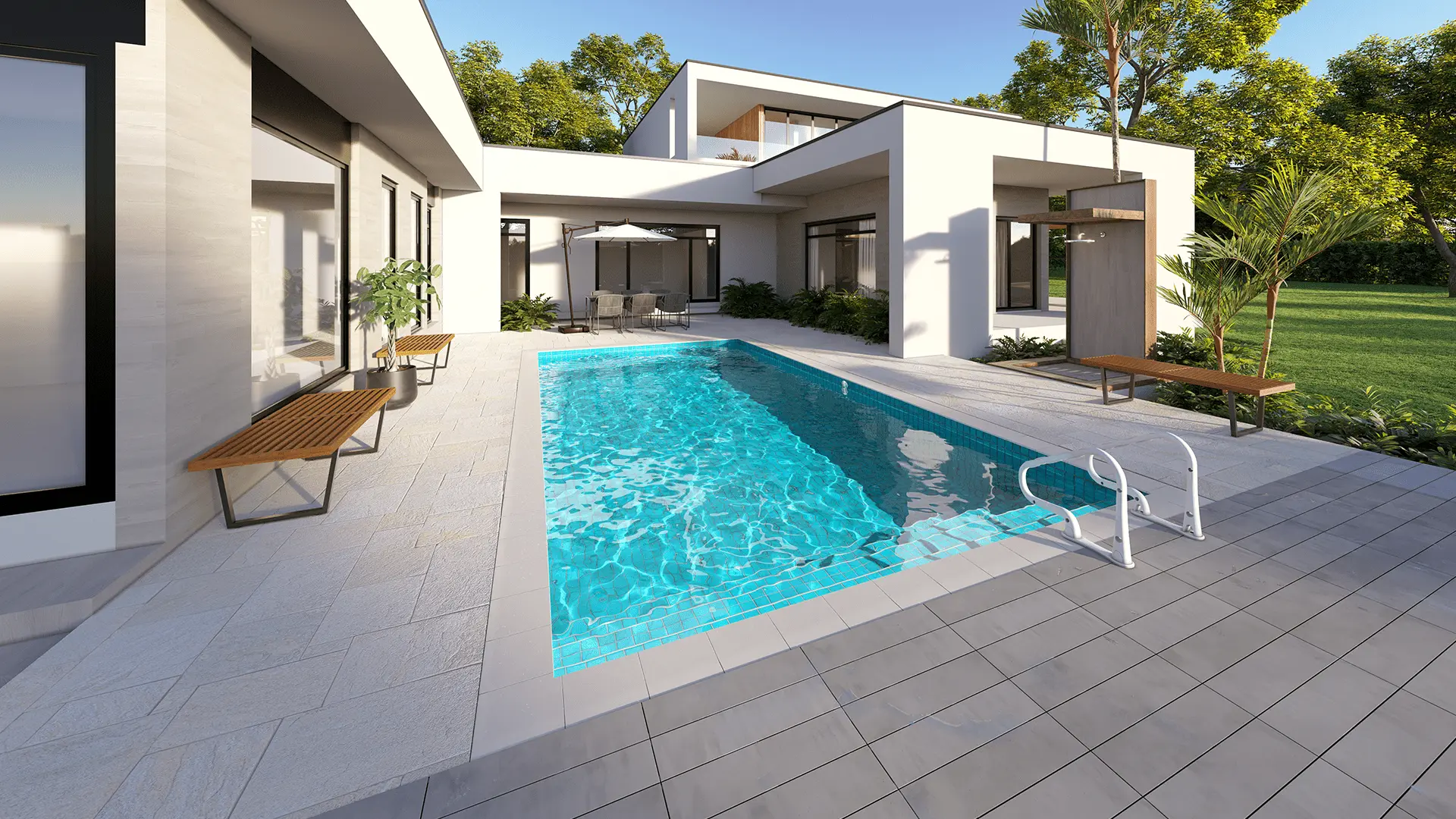 Montelupo 26 foot tiled pool 1