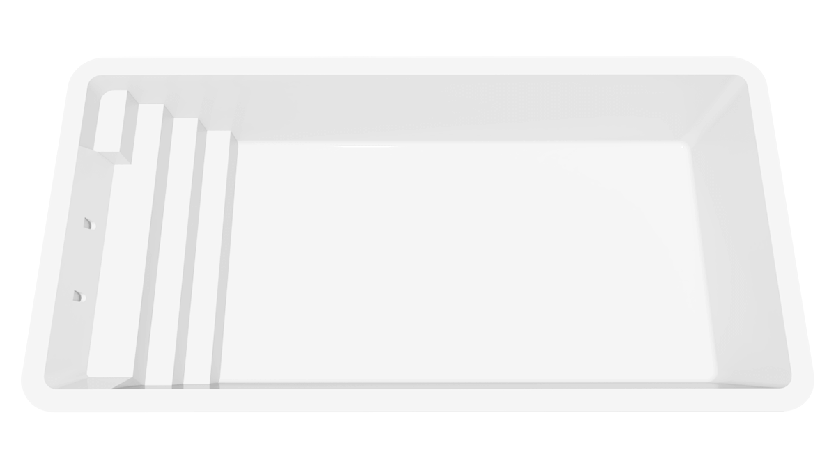 PENTARM POOLS - Bali - 26 Foot Fiberglass pool - Shell Image