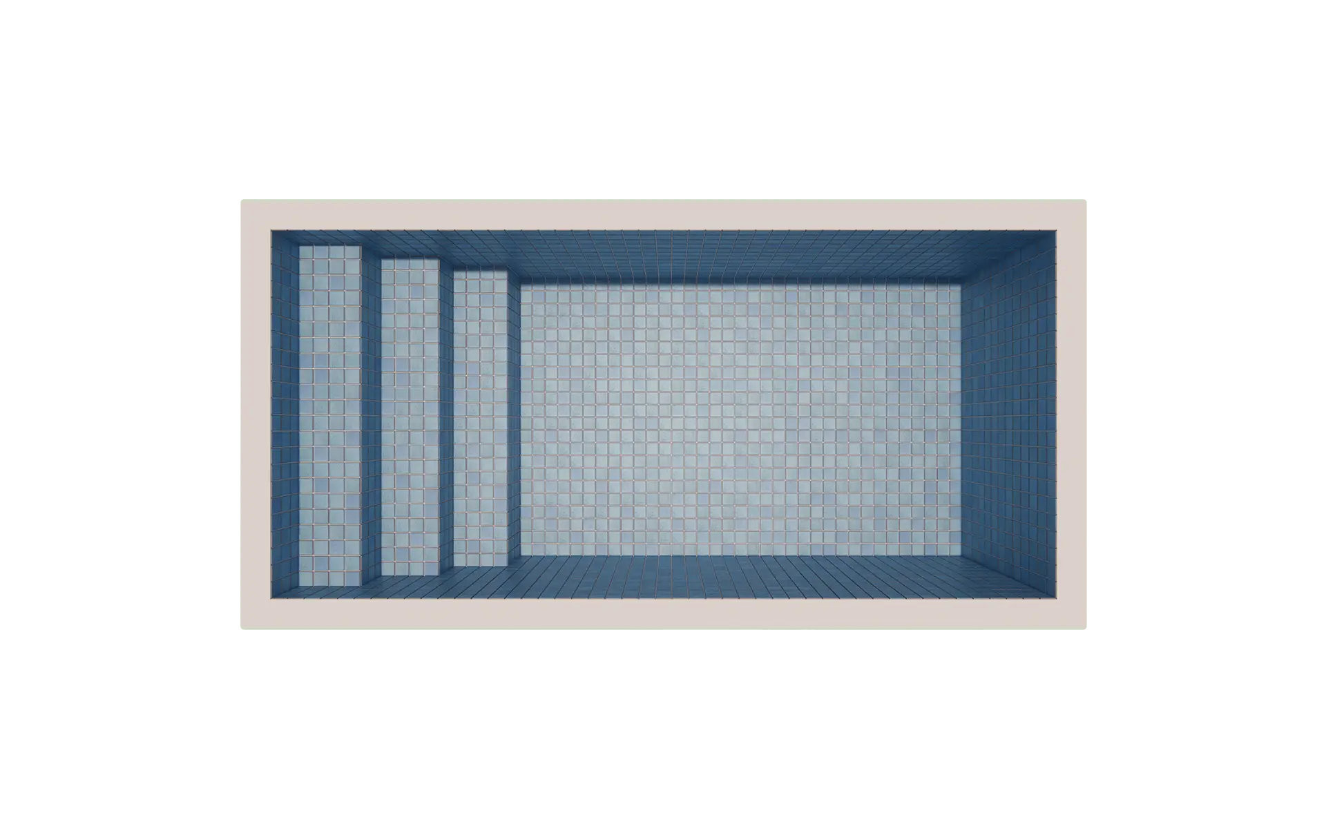 Atica - 13-foot tiled pool - shell photo