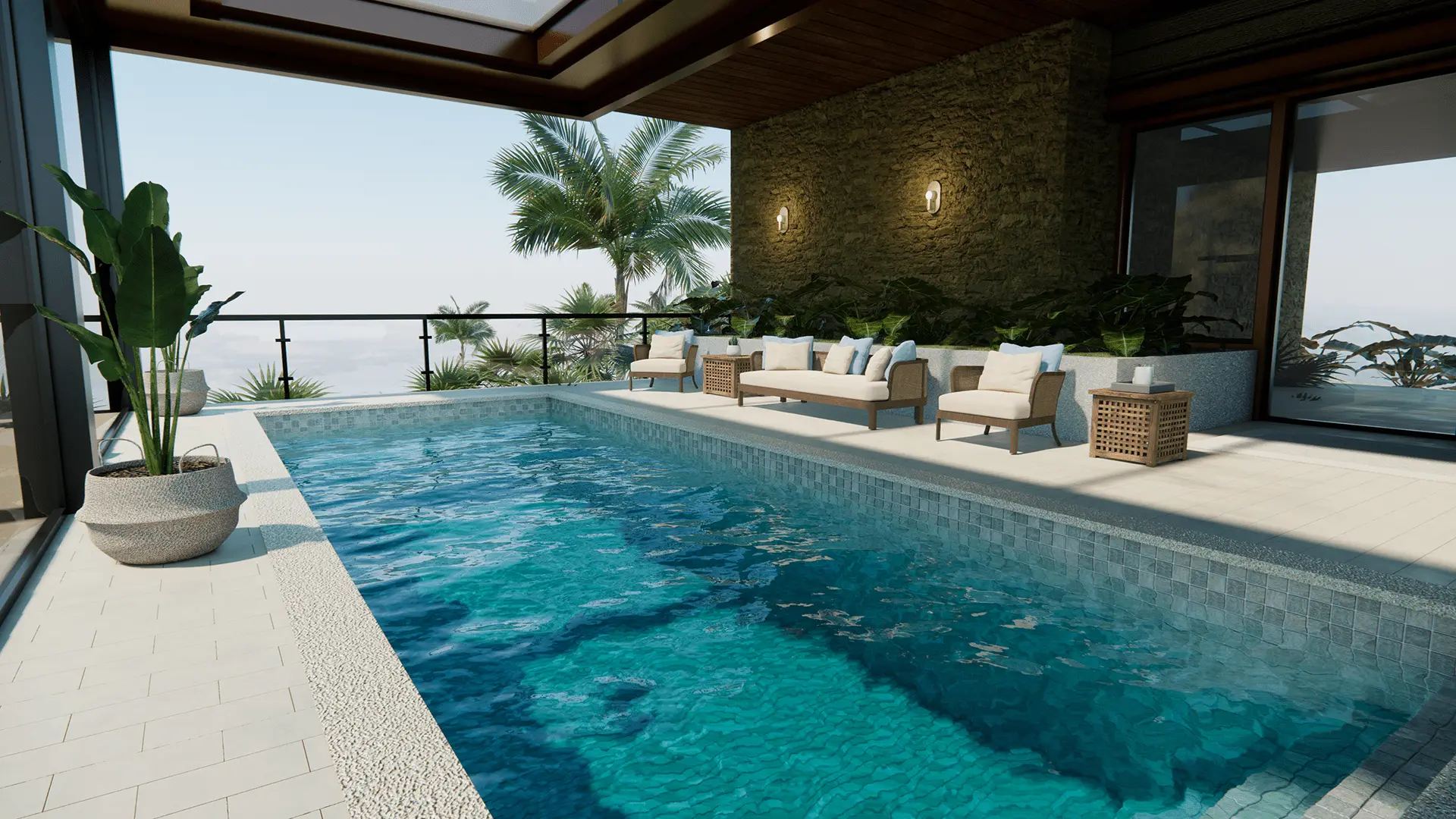 Ceramic With Bench - Tiled Pool - Cover Image - 02